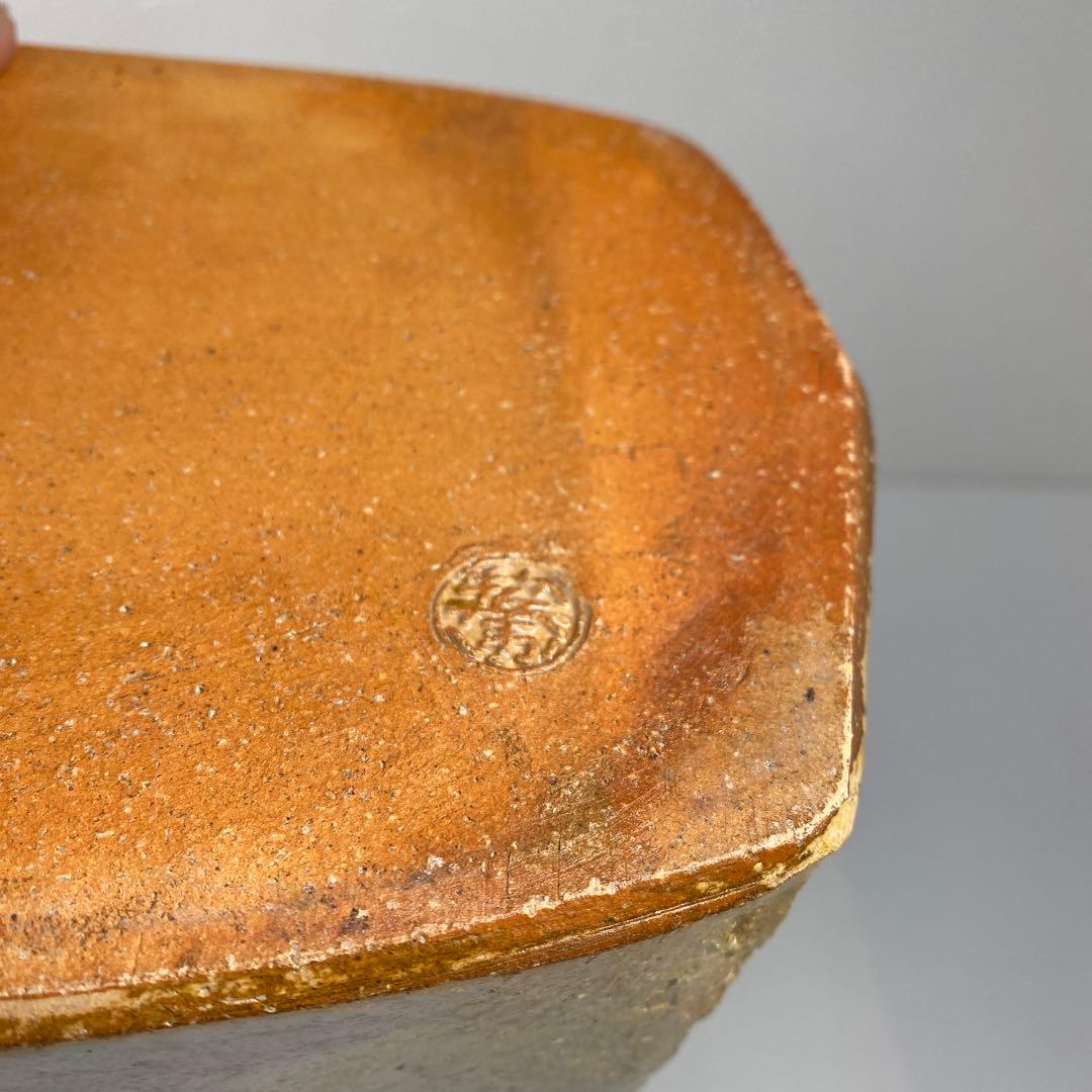 専用美品　十五代　坂倉新兵衛　百合の絵萩灰被花器共箱トトオ東さ7-0216☆2F