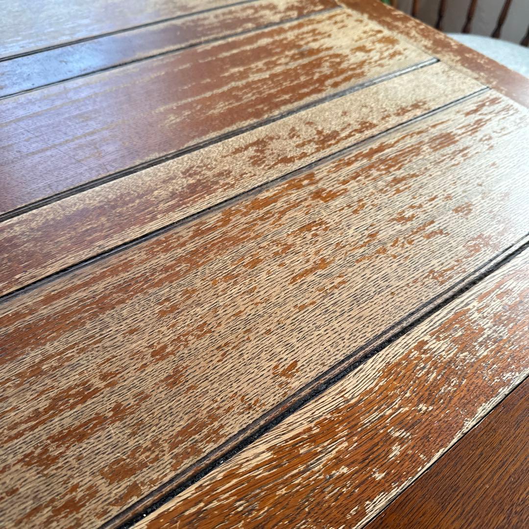 ロイズアンティーク木製エクステンションテーブル ダークブラウン