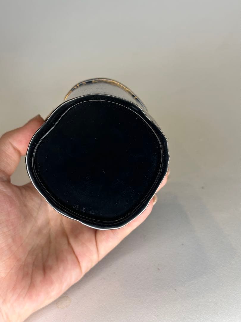 漆器　茶棗 樹根形　内金蒔絵　洒金　款有