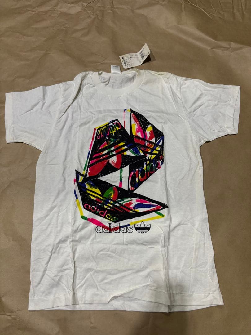 90s アディダス Tシャツ デサント製 　デッドストック　4枚セット