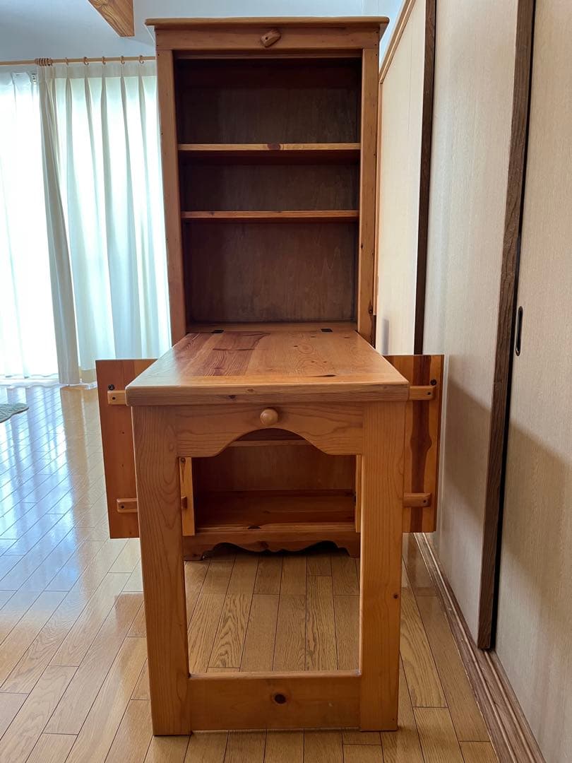 木製収納机