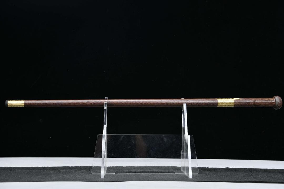 花梨木蒜模様鋼手杖剣 模造刀 居合刀 武士道 武蔵 鑑賞用 手鍛造打