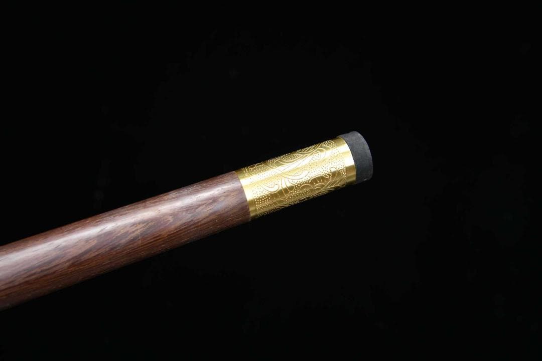 花梨木蒜模様鋼手杖剣 模造刀 居合刀 武士道 武蔵 鑑賞用 手鍛造打