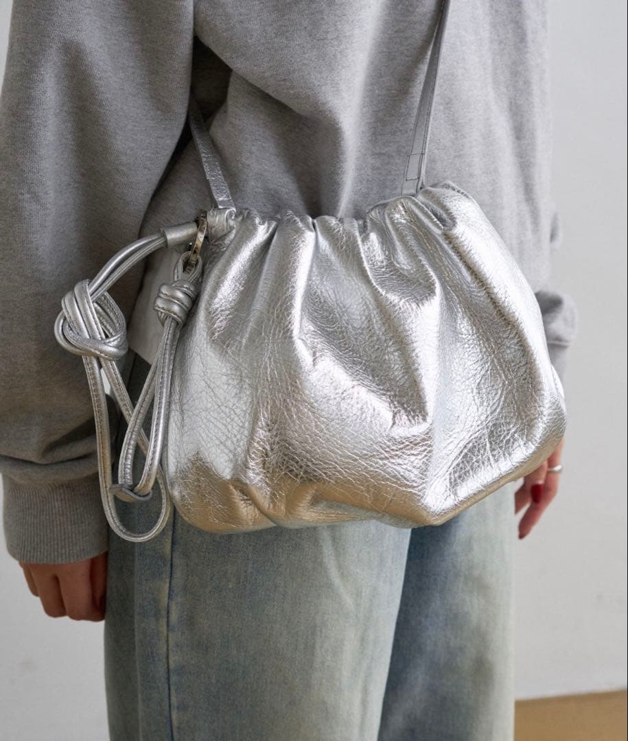 russet ラシット レザー巾着4wayショルダーバッグ