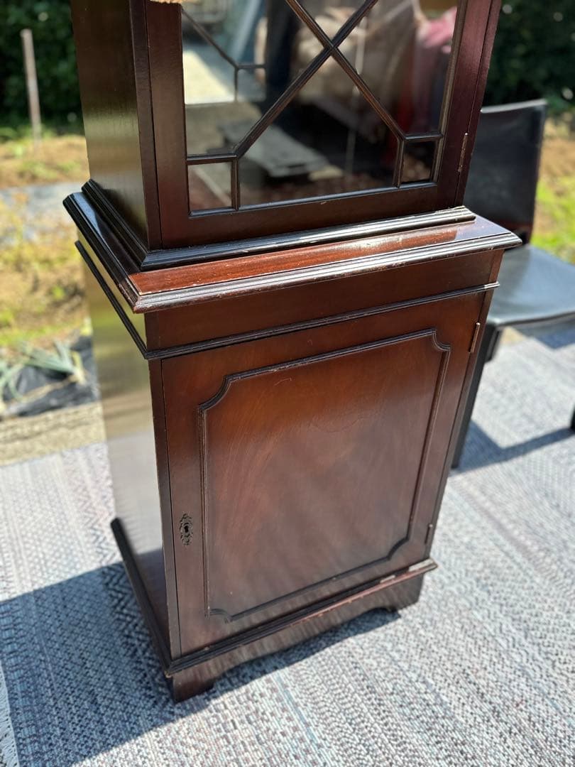 スリム設計 英国製 マホガニー材 キャビネット 幅57㎝ 美品