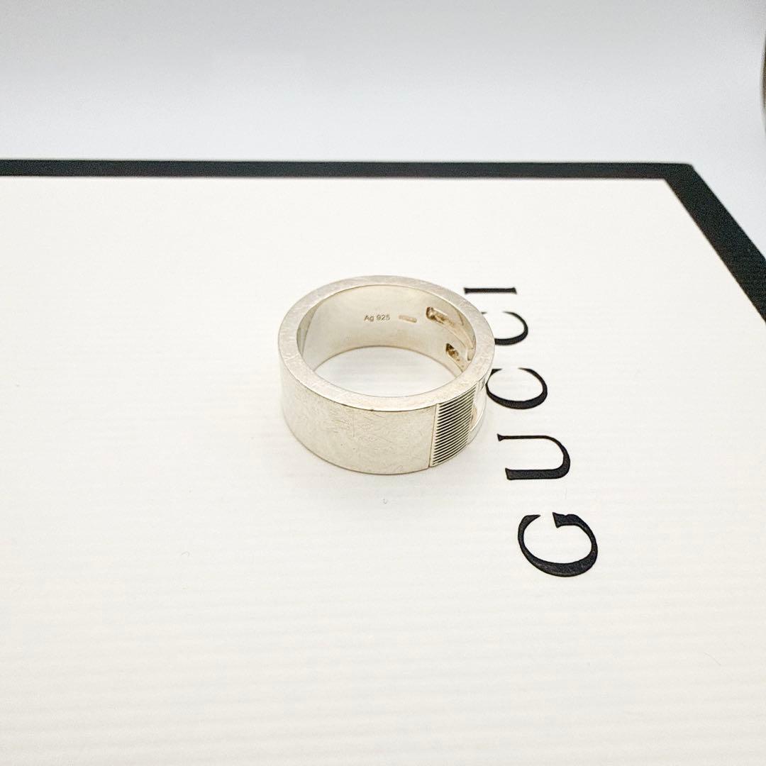 2931-1 人気✨GUCCI リング　Gロゴ 指輪　シルバー925 10号