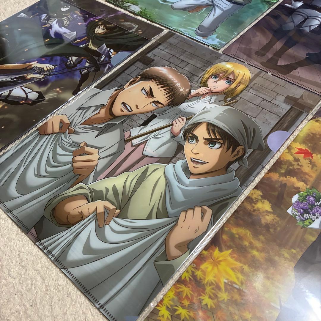 希少品★未使用品★計15枚★進撃の巨人★A4クリアファイルセット★リヴァイ