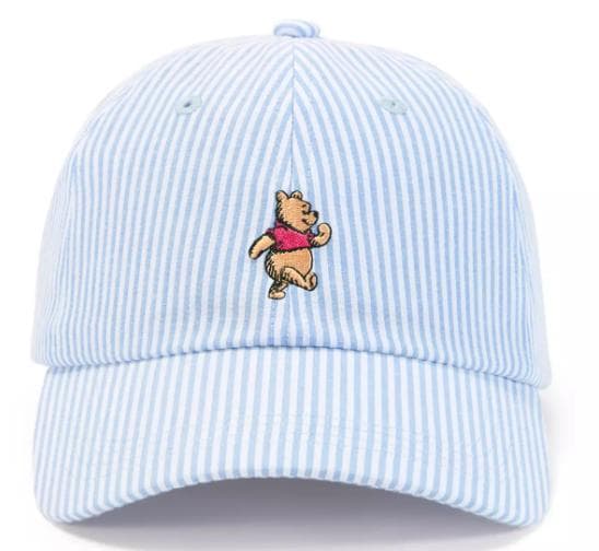 新作【日本未発売】くまのプーさん シアサッカー キャップ 大人用