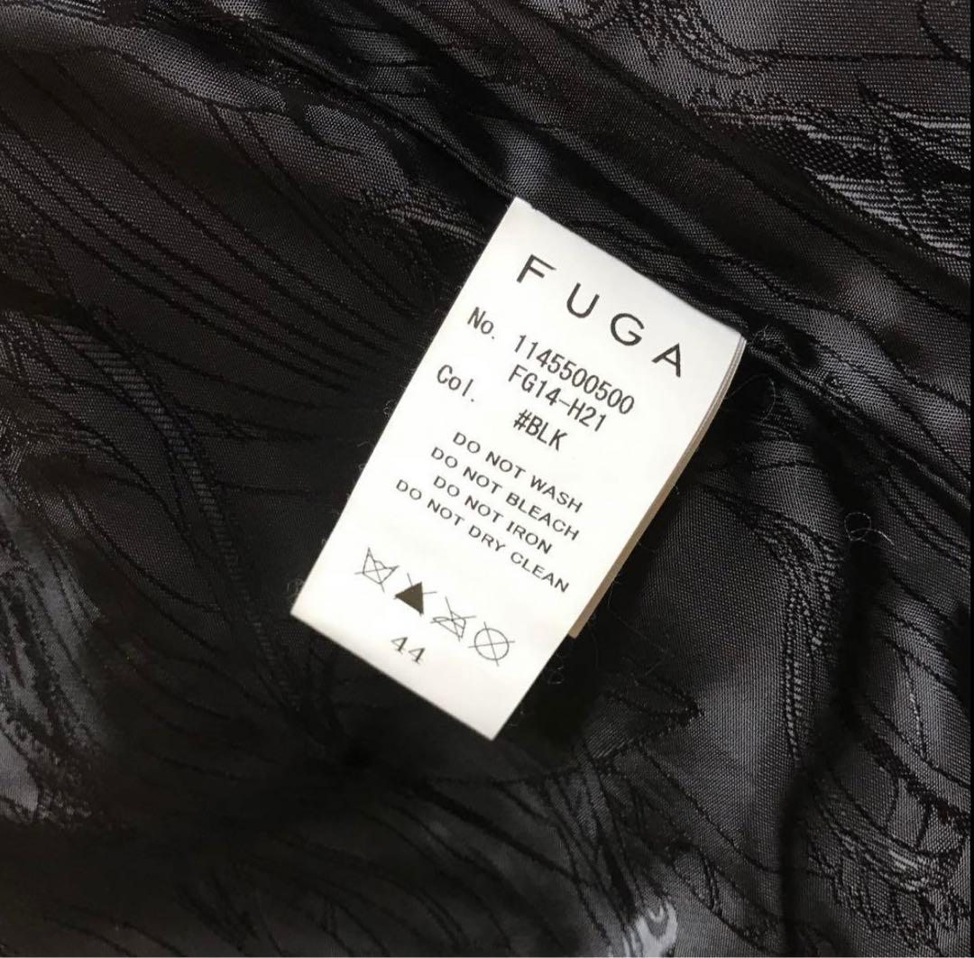 【処分価格】【FUGA】未使用品　黒レザー シングルライダースジャケット