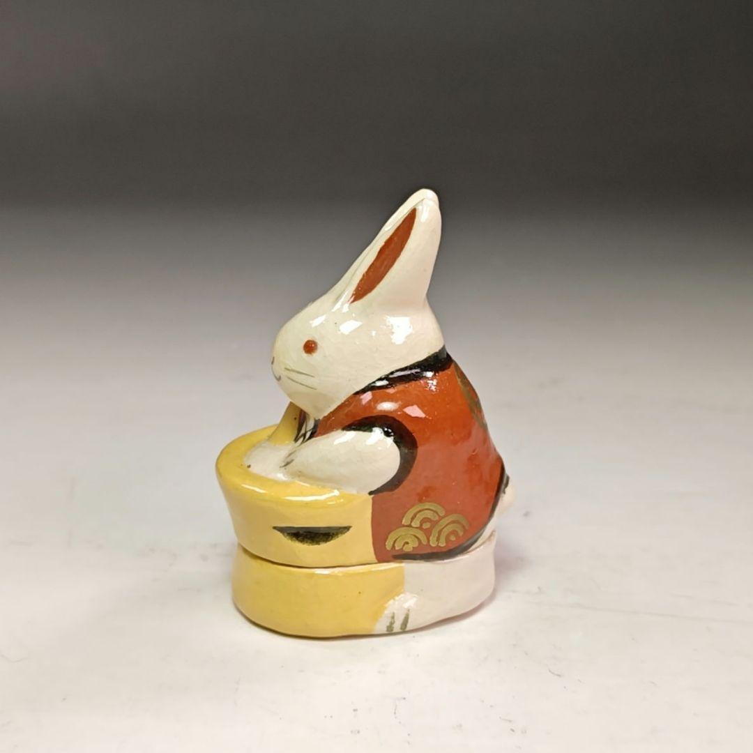 イ910 香合『伊東桂楽造』『兎うさぎ　香合　共箱』茶道具