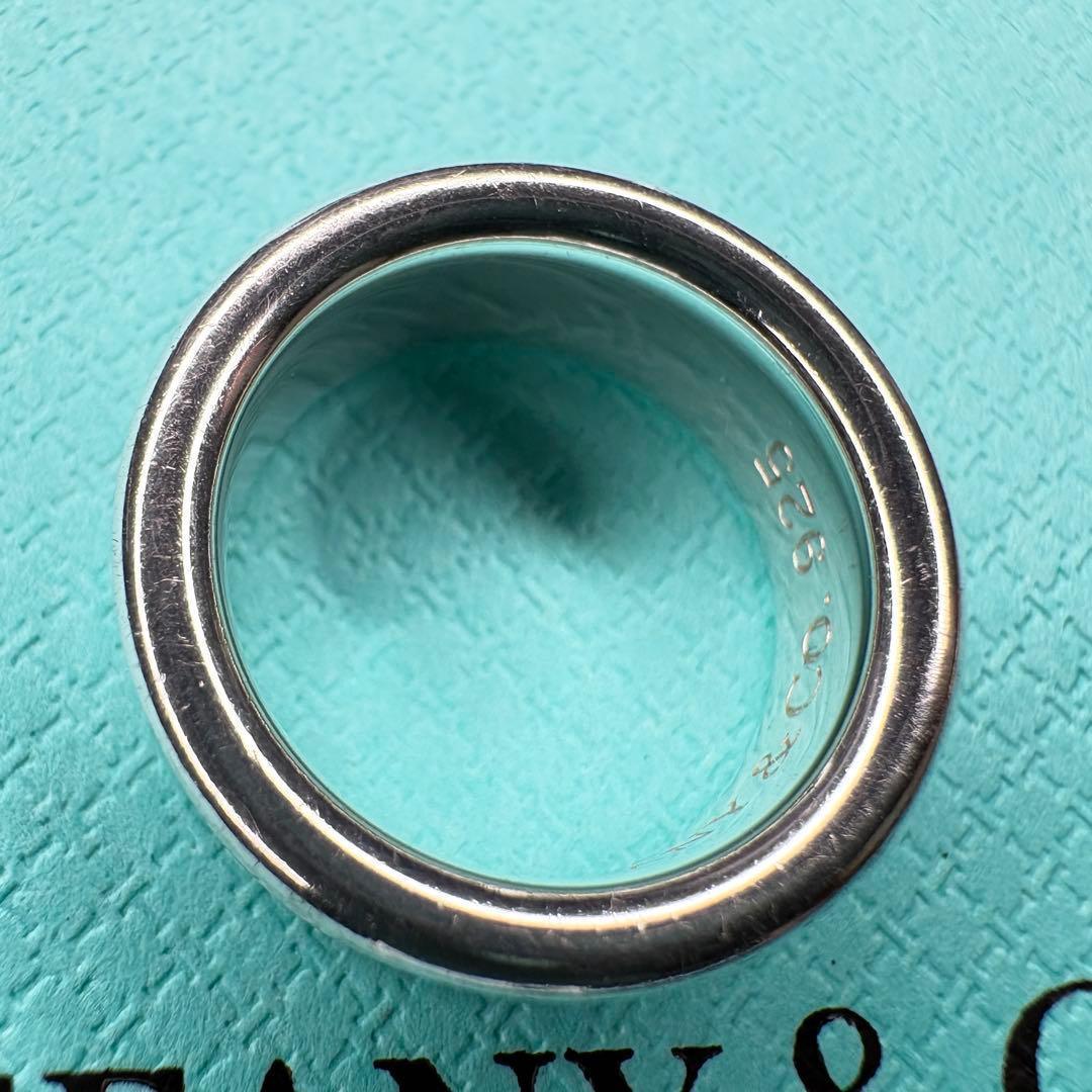 【美品】約8号 ティファニー Tiffany ナロー 1837 リングSV925