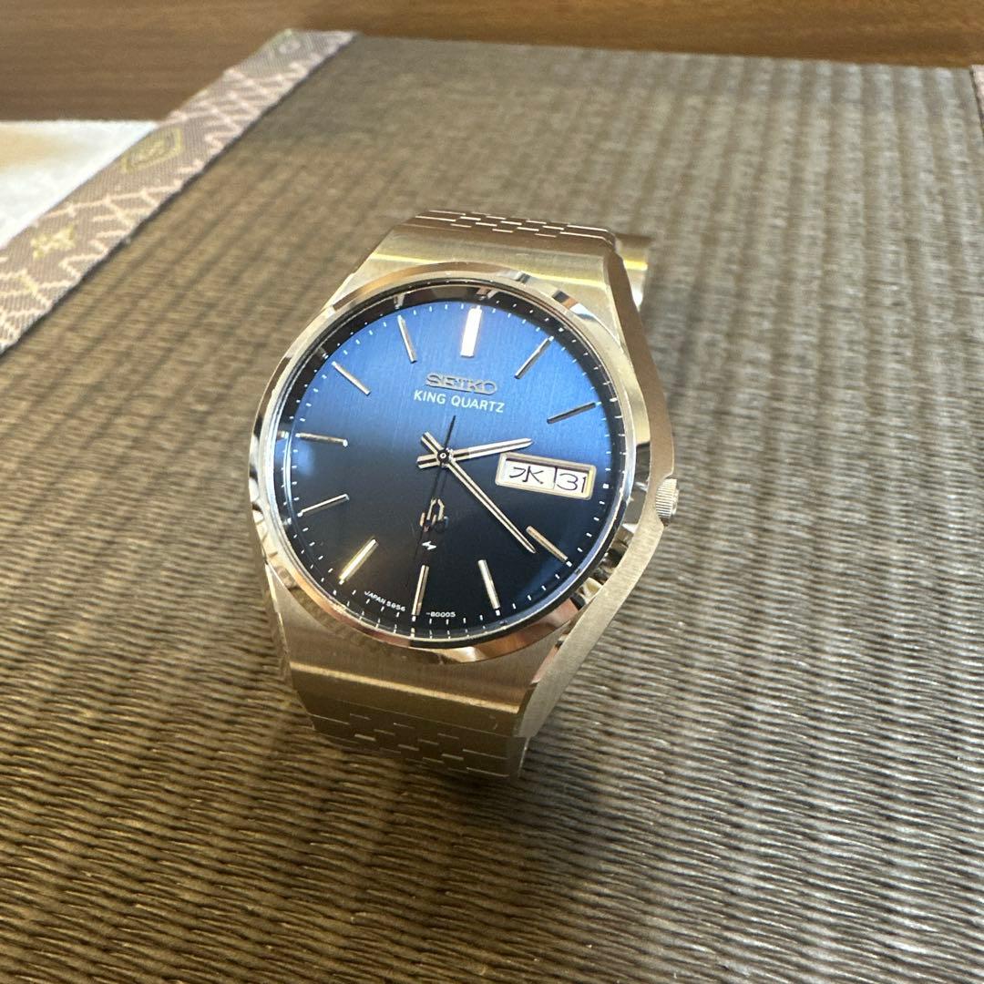 SEIKO キングクォーツ　 腕時計　稼動品　極美品　5856