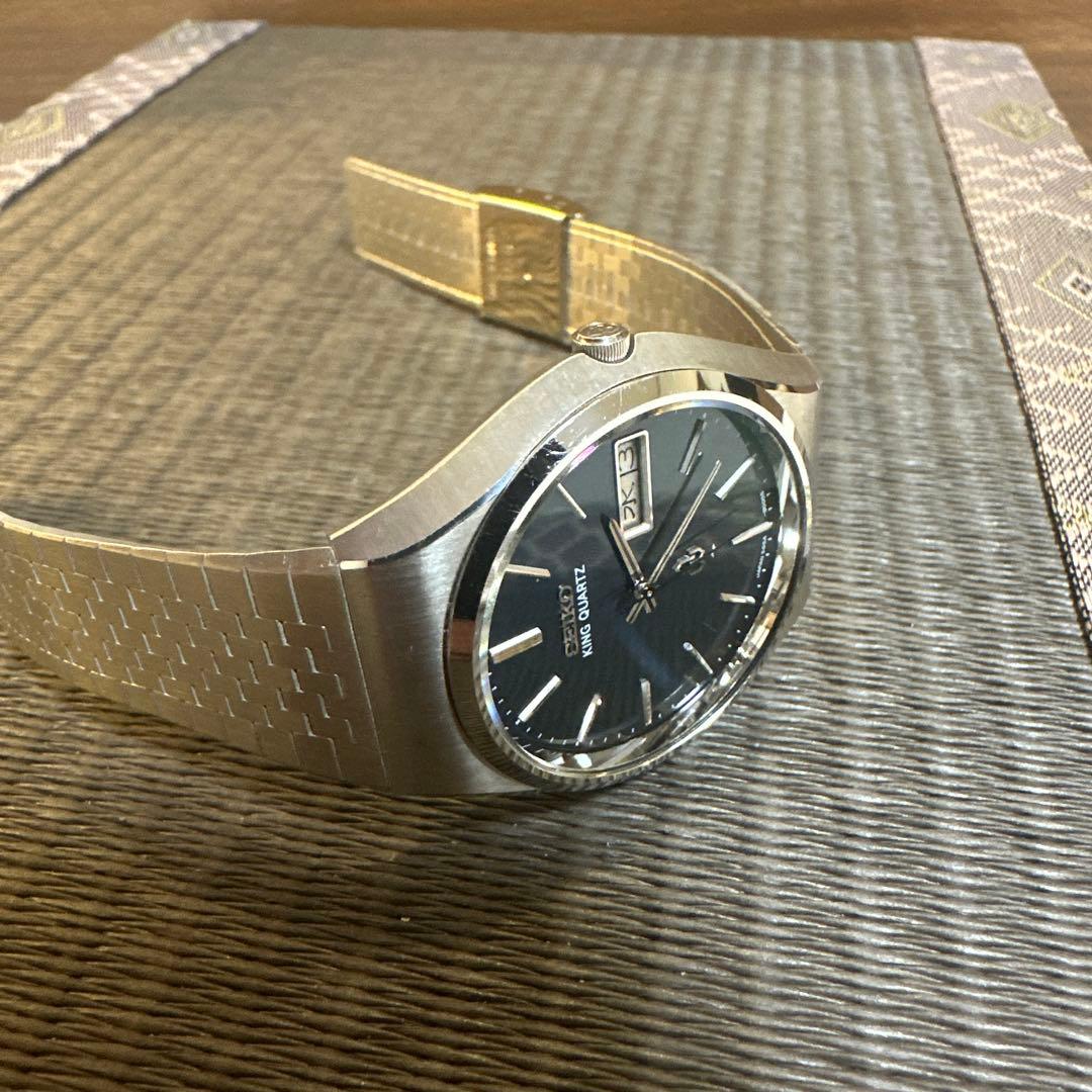 SEIKO キングクォーツ　 腕時計　稼動品　極美品　5856