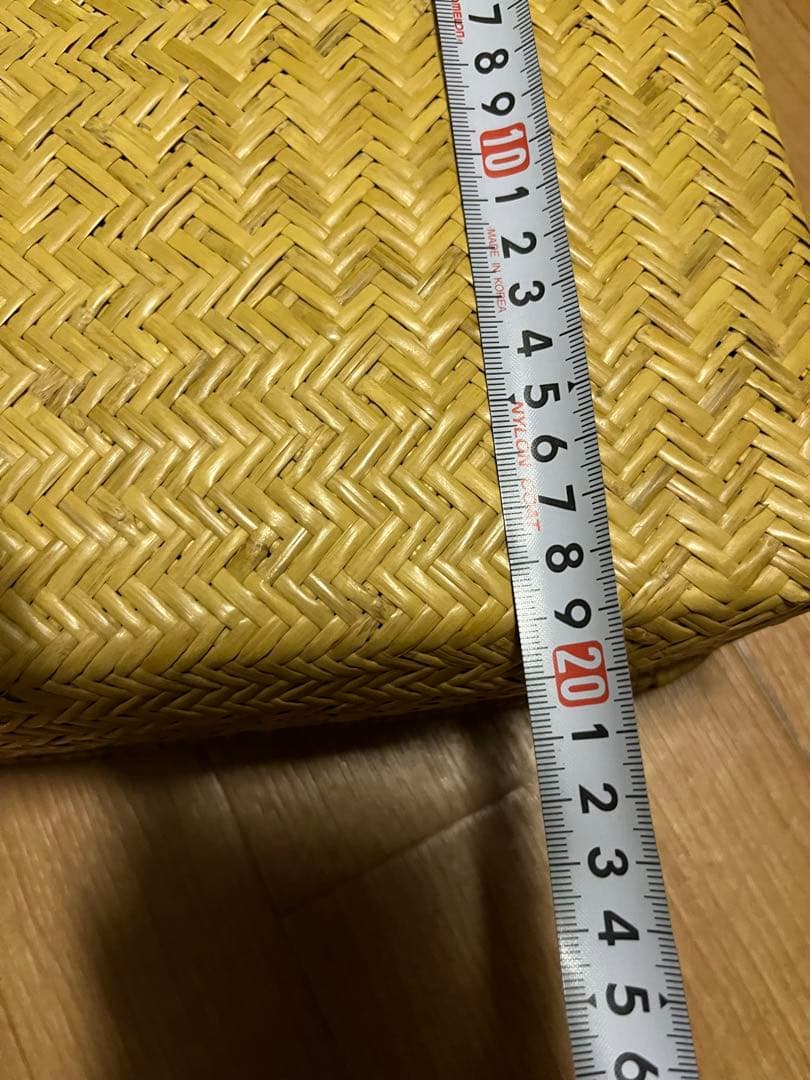 ヴィンテージ　竹行李ボックス　こうり　竹籠　網代　白竹　竹細工　竹工芸　小物入れ