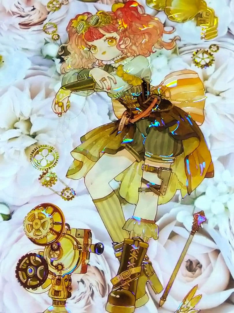 J431＃蒸汽幻想(贝壳光)遇光切り売り海外人物マステ女の子