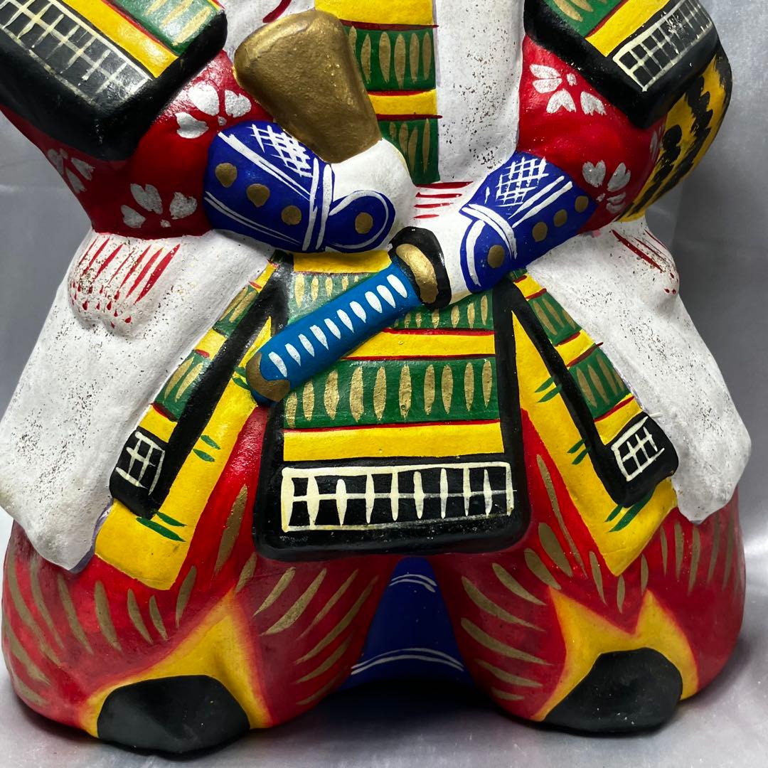 【昭和31年作】 郷土玩具 土人形 天神様 菅原道真公 縁起物 学問 合格祈願