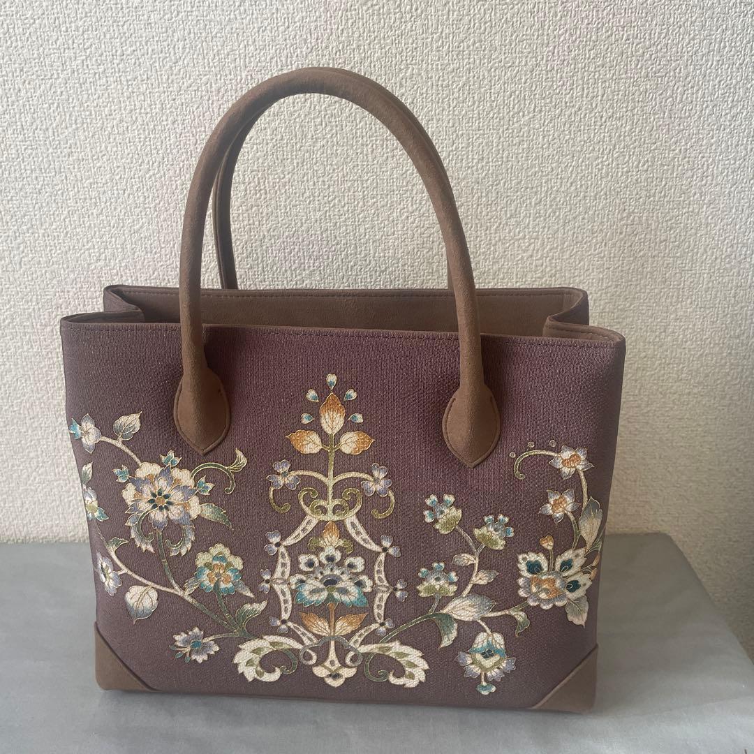 サ*マ様 未使用　和装　ハンドバッグ　花柄　自立