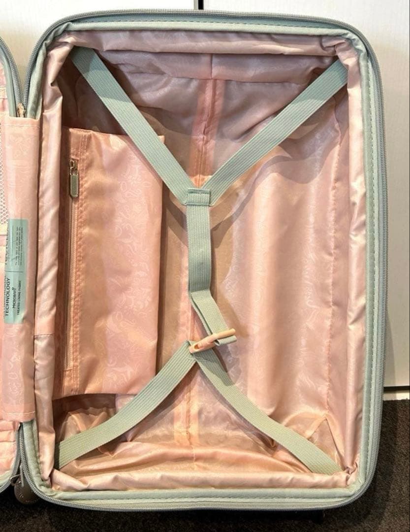 ☆ほぼ新品☆35/42L アメリカンツーリスター パステルグリーン機内持ち込み可