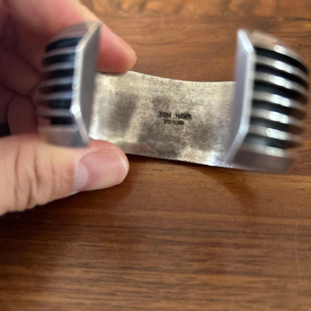 ナバホ族　トムホーク シルバー　バングル