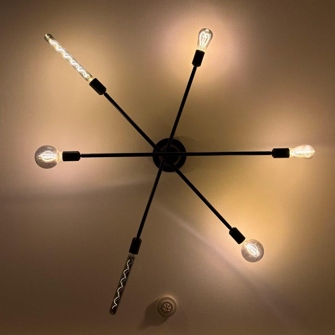 シーリングライト6灯 リモコン付き 電球付き キムリック