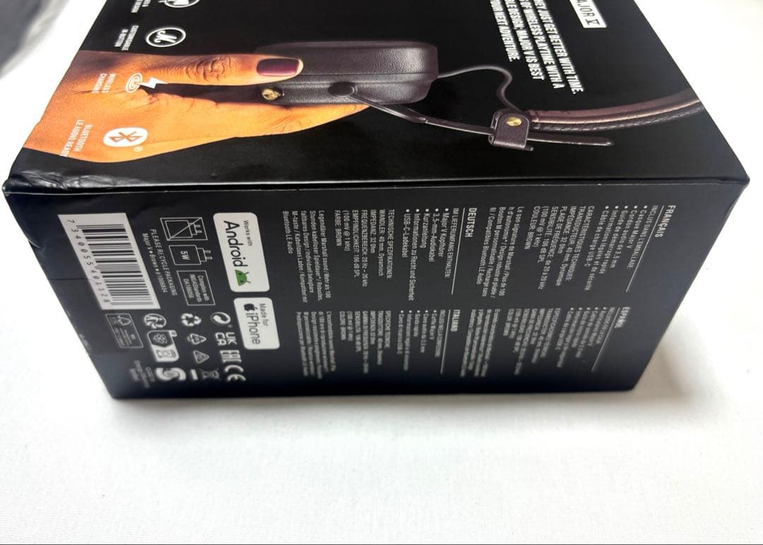 Marshall Major V ワイヤレスヘッドホン ブラウン