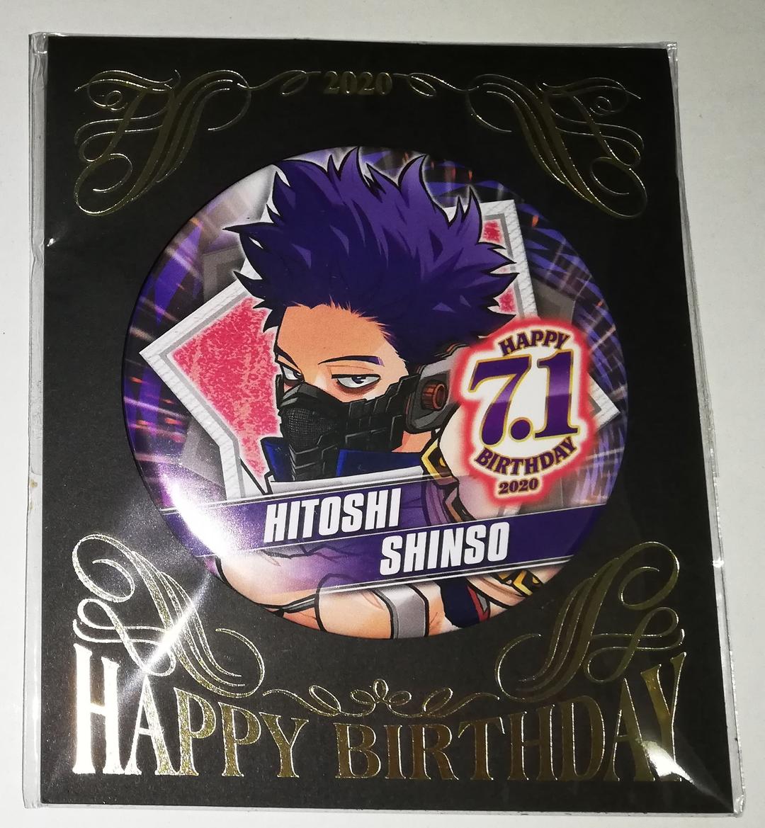 ヒロアカ 心操人使 バースデイ缶バッジ ジャンプショップ 2020