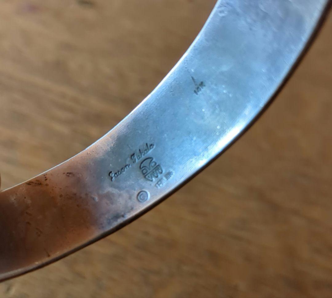 ホピ族 JasonTakala ジェイソンタカラ 14K シルバーバングル