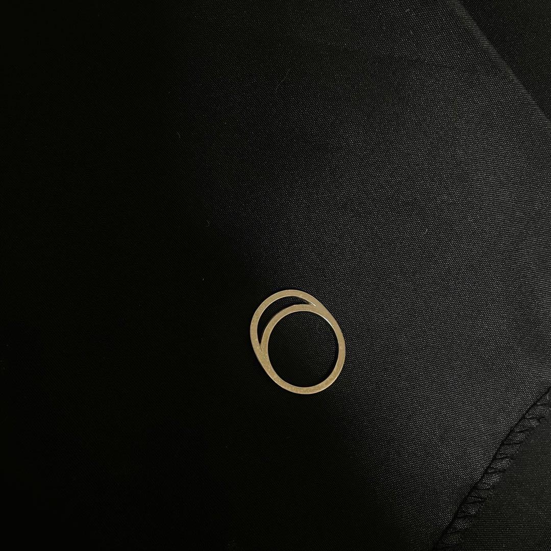 【3点】SLIDE.SLANT.ROUND 2D LAYER RING 11号