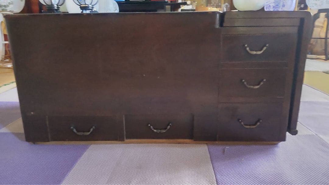 1080です☆彡火鉢．囲炉裏．木製箱火鉢引き出し、折りたたみテーブル付き