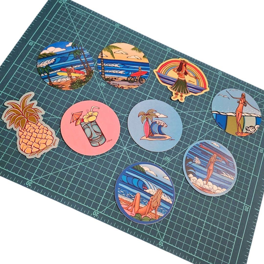 Heather Brown 9 Stickers ヘザーブラウンアートステッカー