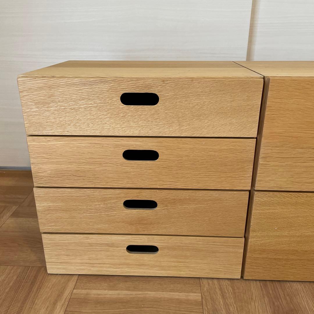 さんちゃん 無印良品 スタッキングチェスト 3組セット