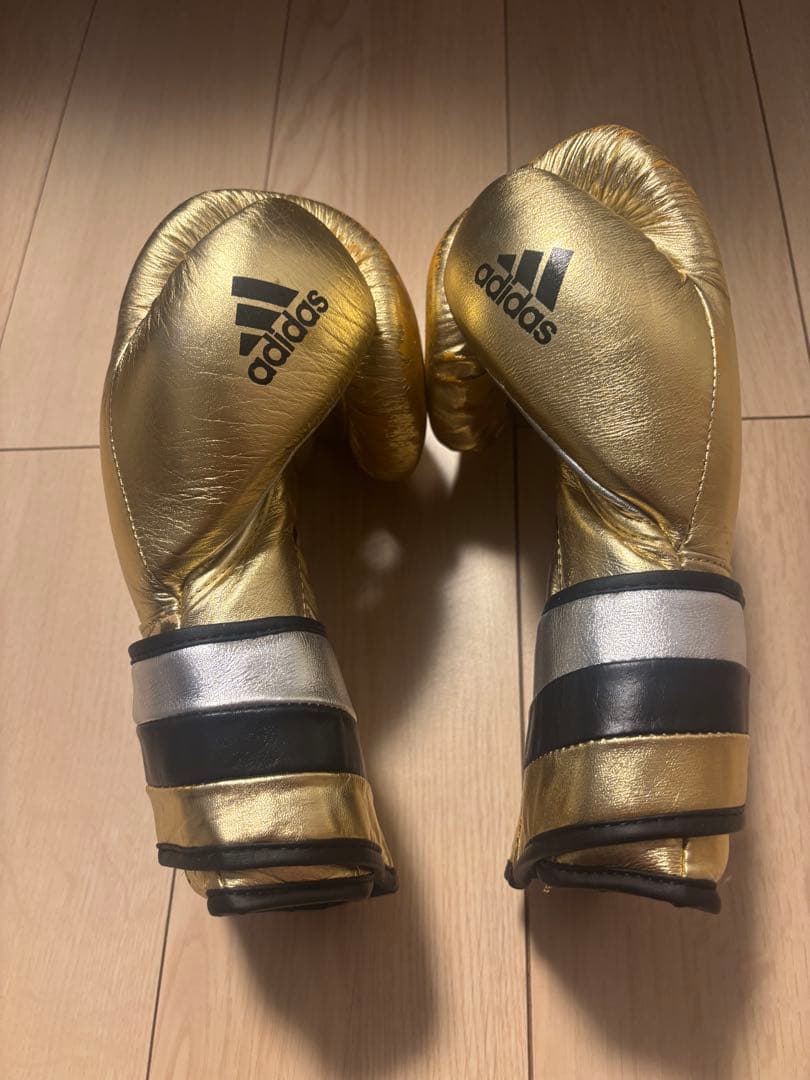 adidas adiSPEED 10oz ゴールド ボクシンググローブ