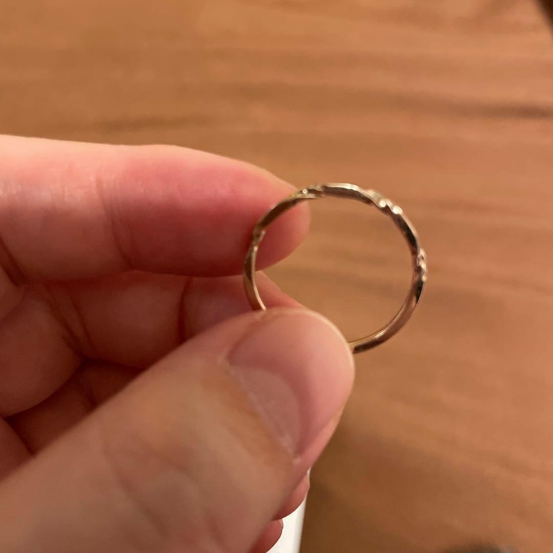 ete リング 15号 シンプル ツイストデザイン