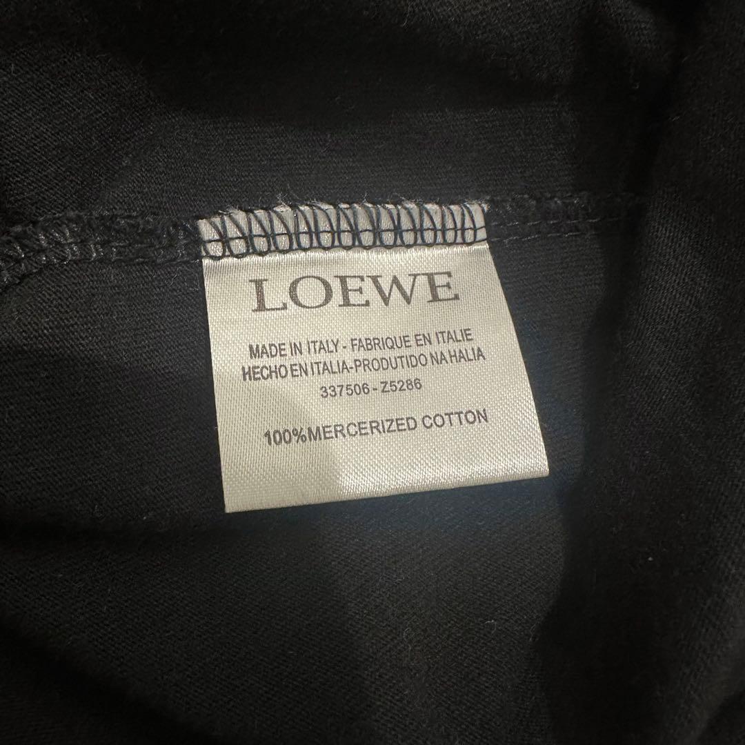 LOEWE ロゴ刺繍 ブラック Tシャツ