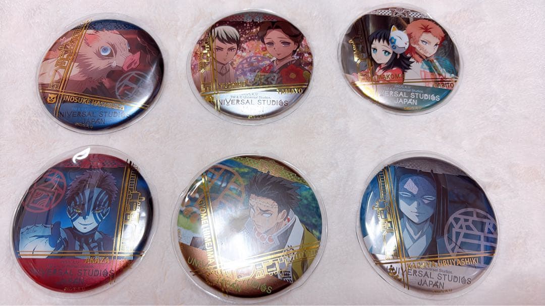 鬼滅の刃 USJ限定 缶バッジ 6個セット