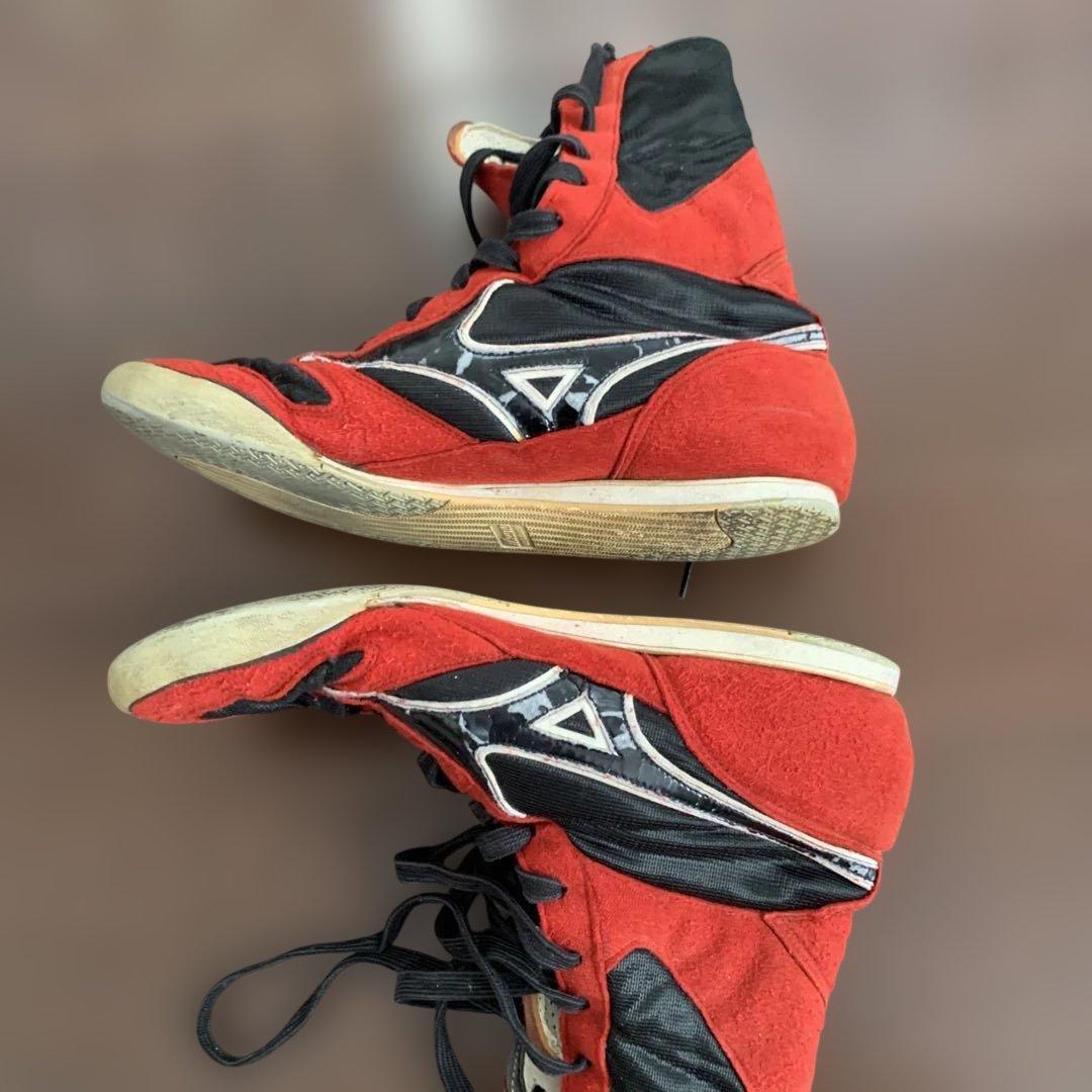 ボクシングシューズ レッド/ブラック ハイカット