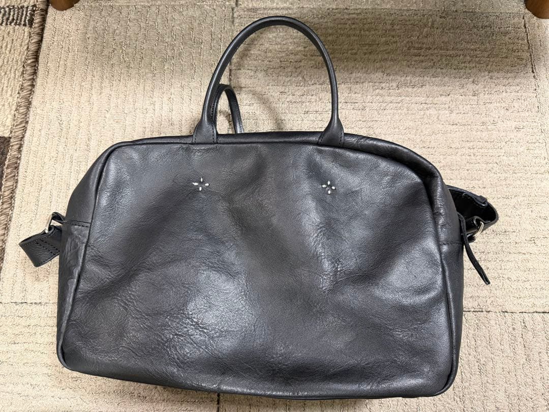 マドリガル　おかかえバッグ ブラックレザー ビジネスバッグ