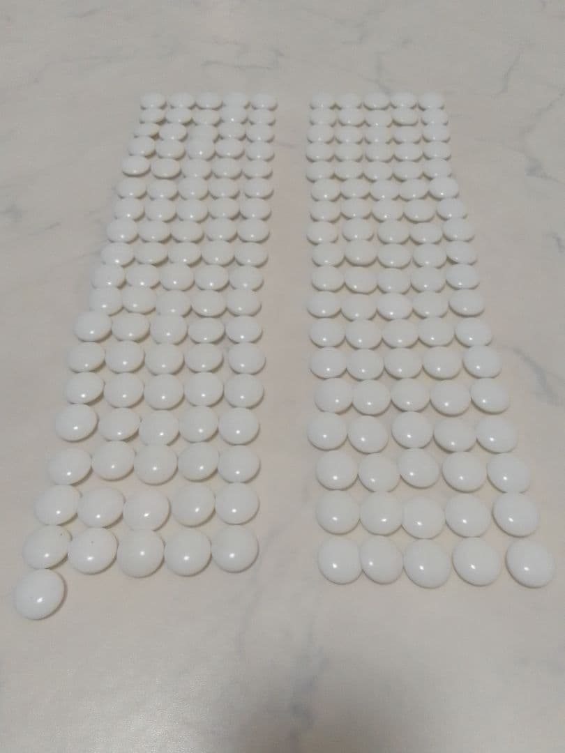 日向特製 本蛤碁石 34号 特製蛤白石(181個) 那智黒石(188個) 囲碁