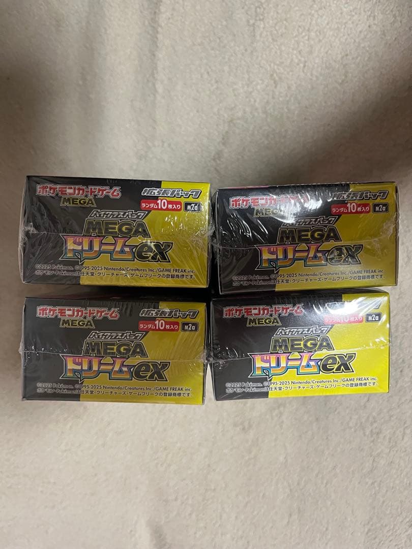 ポケモンカードゲーム　MEGAドリームex シュリンク付き　4BOX