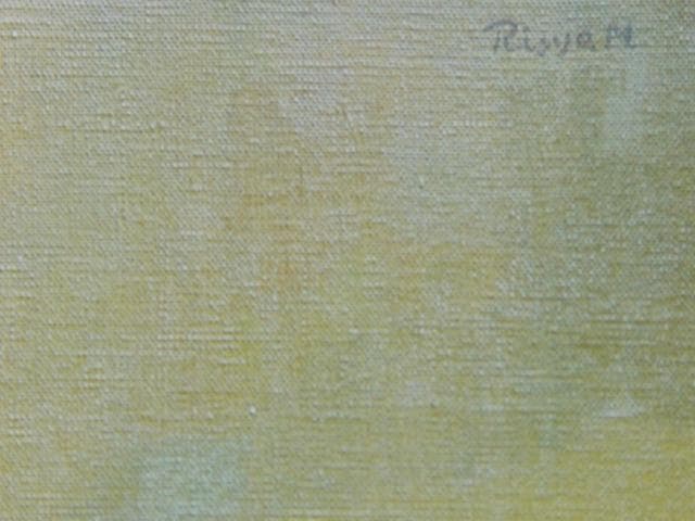 前田利昌、【読書する人】、希少な画集画、新品高級額・額装付