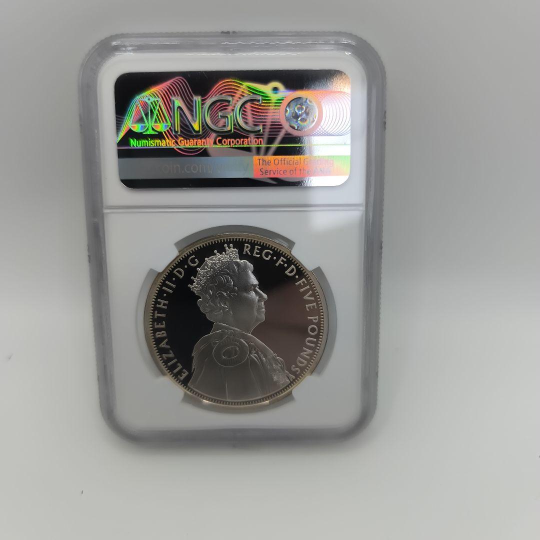 2012 エリザベス女王 ダイヤモンドジュビリー 5ポンド銀貨