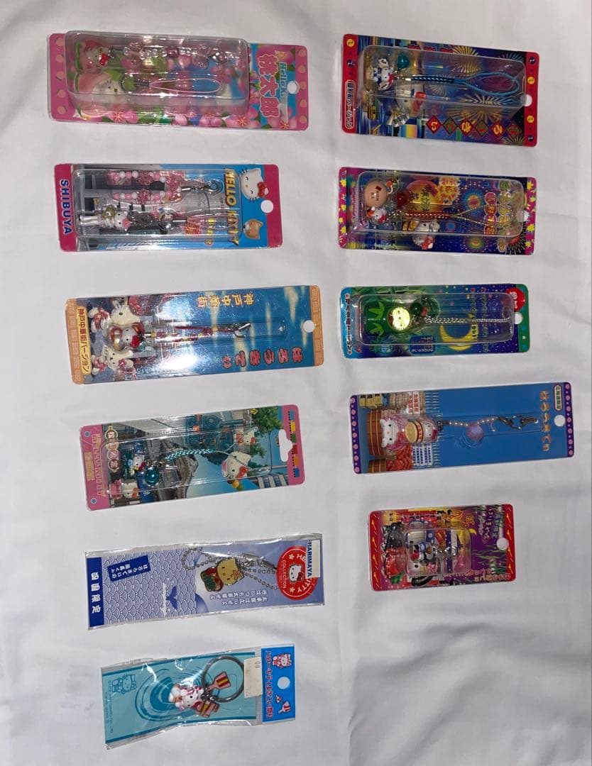 ご当地キティ 根付　まとめ 76個 全国各地いろいろ