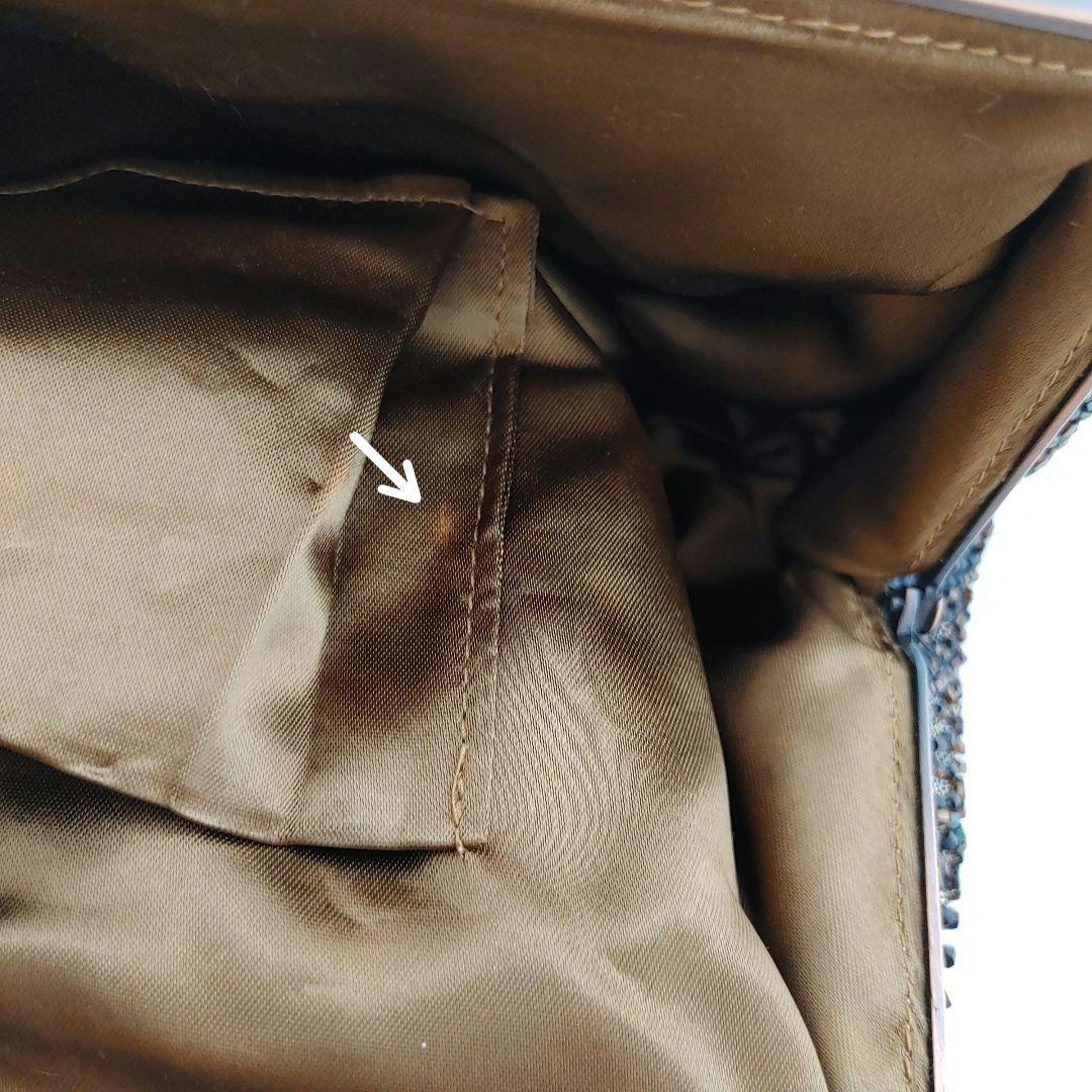 ルミーはしもと 総ビーズ ハンドバッグ がま口 皇室御用達 アンティークビジュー