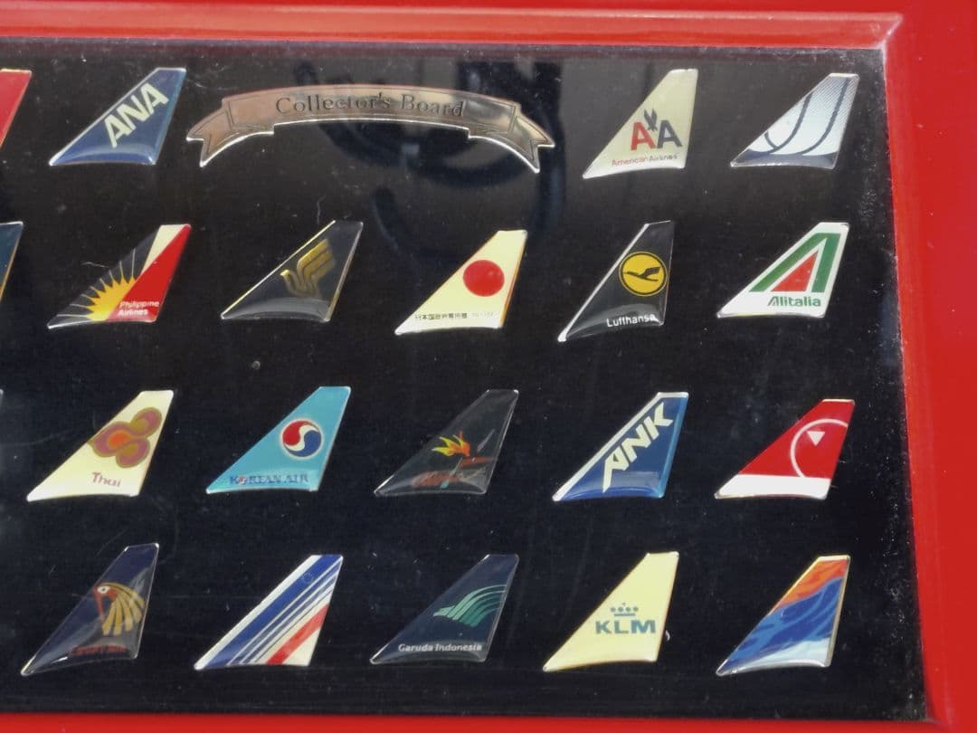 エアライン　ピンバッジ　航空会社　ロゴマーク　垂直尾翼　22種類