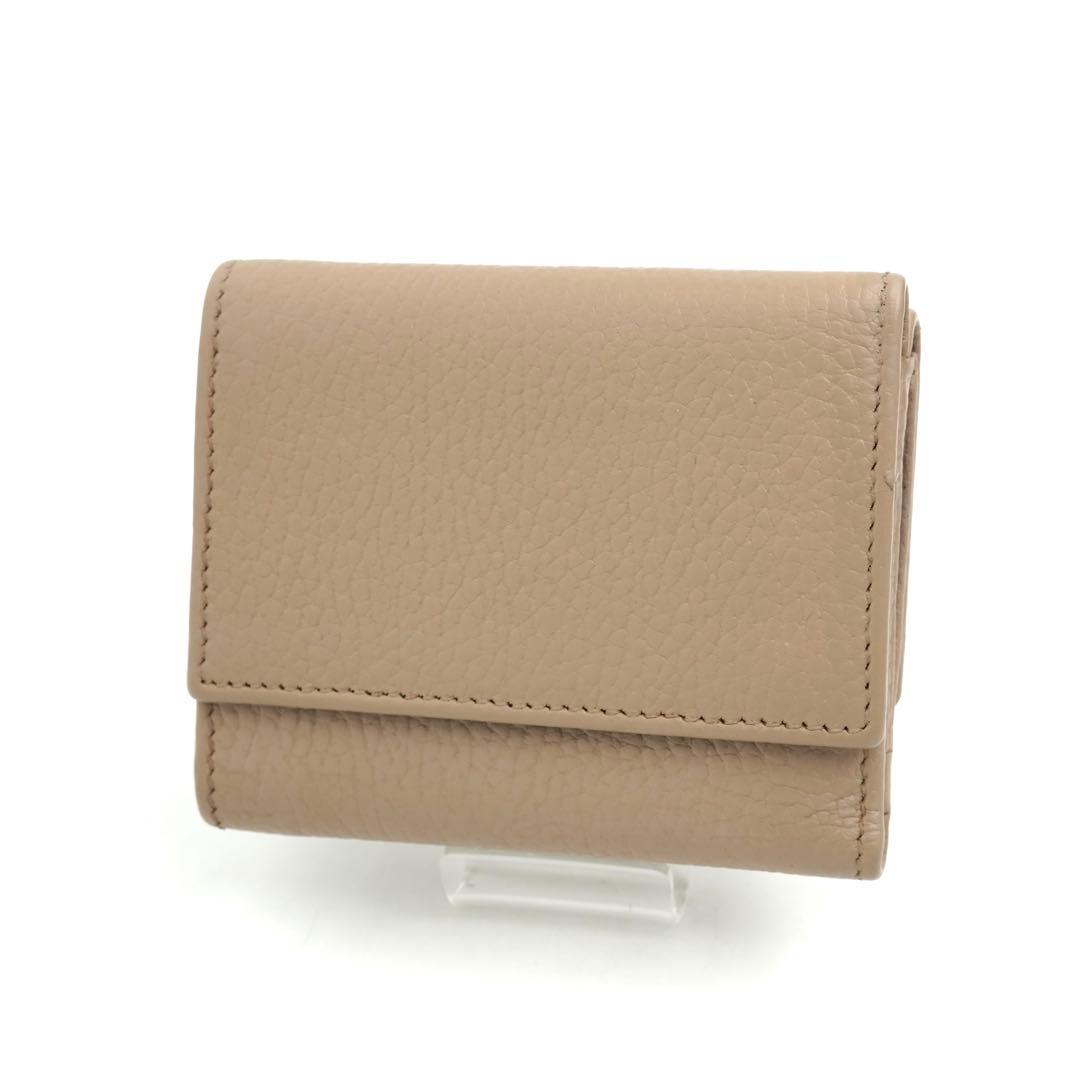 ✨未使用展示品✨ GUCCI ミニ財布　マーモント　エンボスロゴ　三つ折り　GG