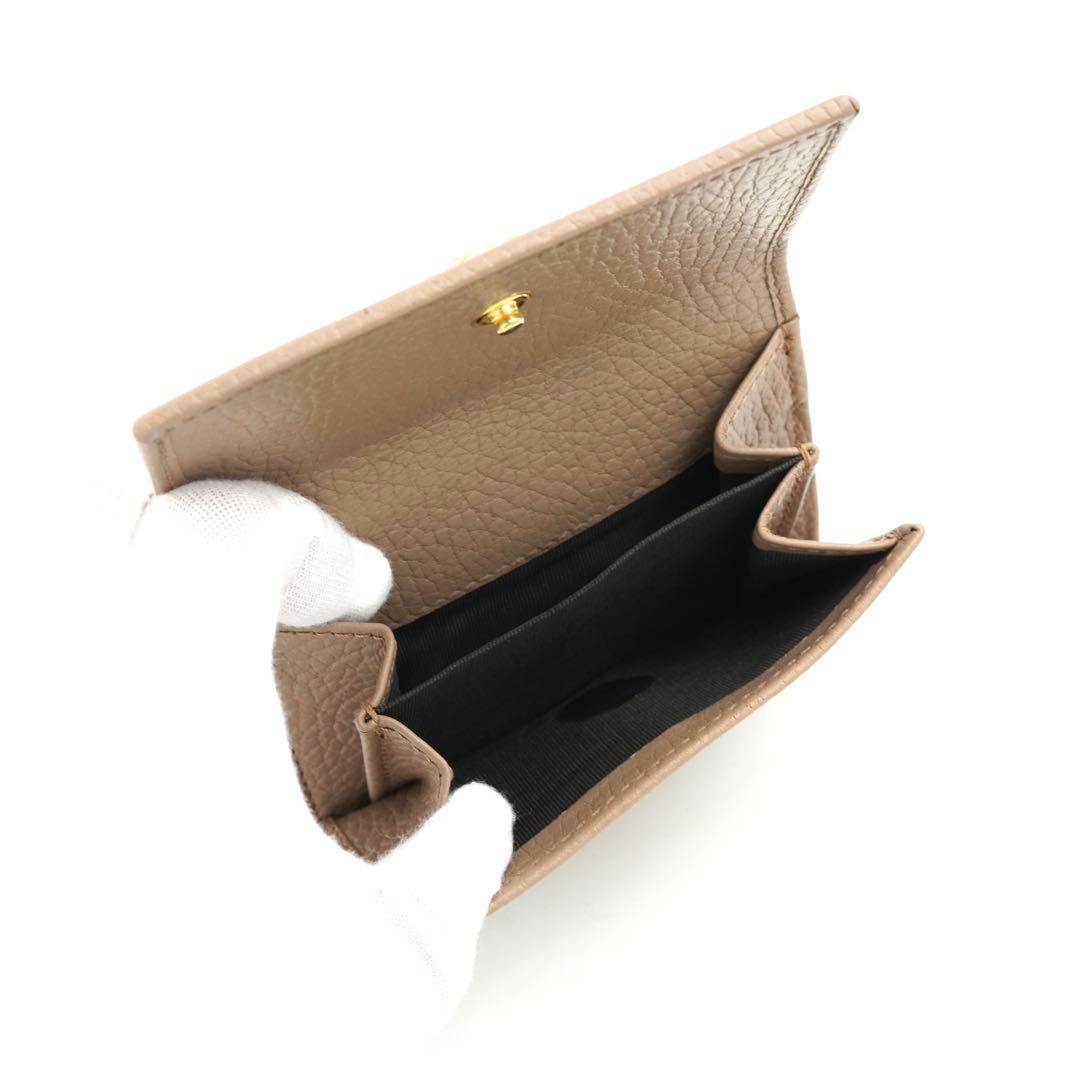 ✨未使用展示品✨ GUCCI ミニ財布　マーモント　エンボスロゴ　三つ折り　GG