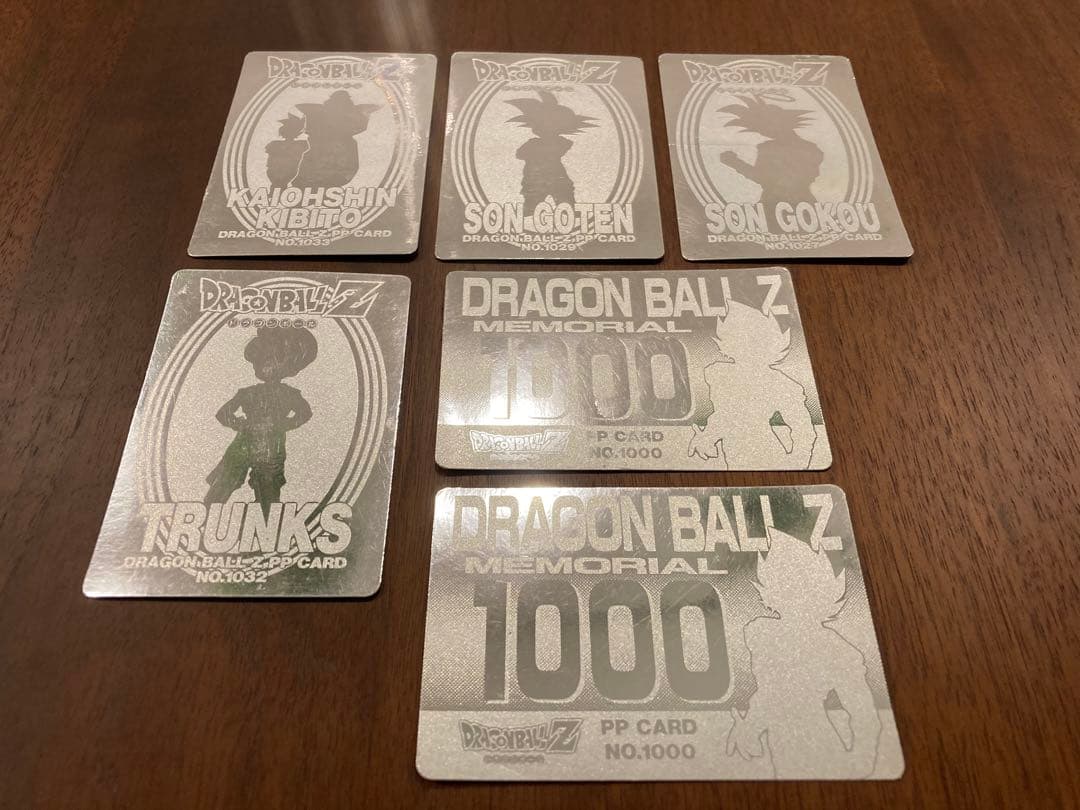 ドラゴンボール　カード　シルバーカード　シルエットカード　6枚セット