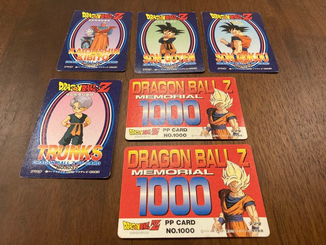 ドラゴンボール　カード　シルバーカード　シルエットカード　6枚セット