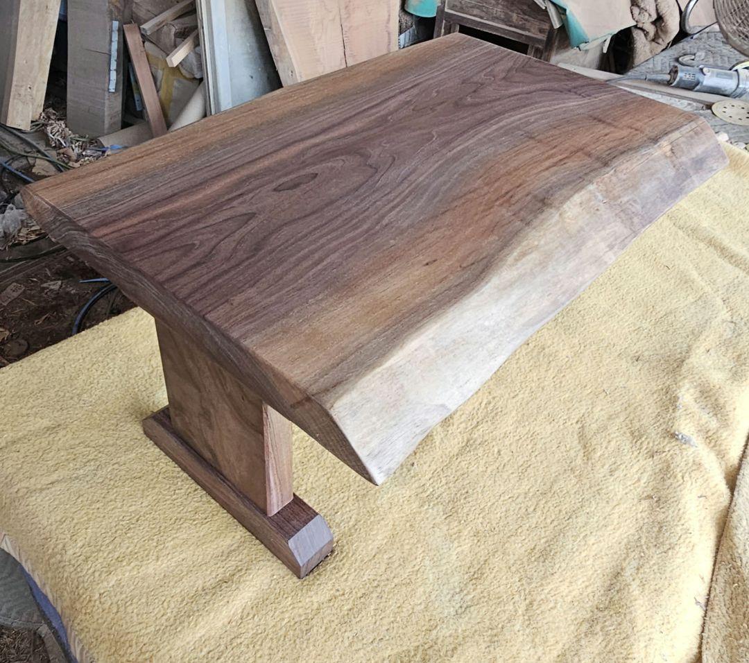 ウォールナット　一枚板　ローテーブル　ダイニング　テーブル　リビング　おしゃれ