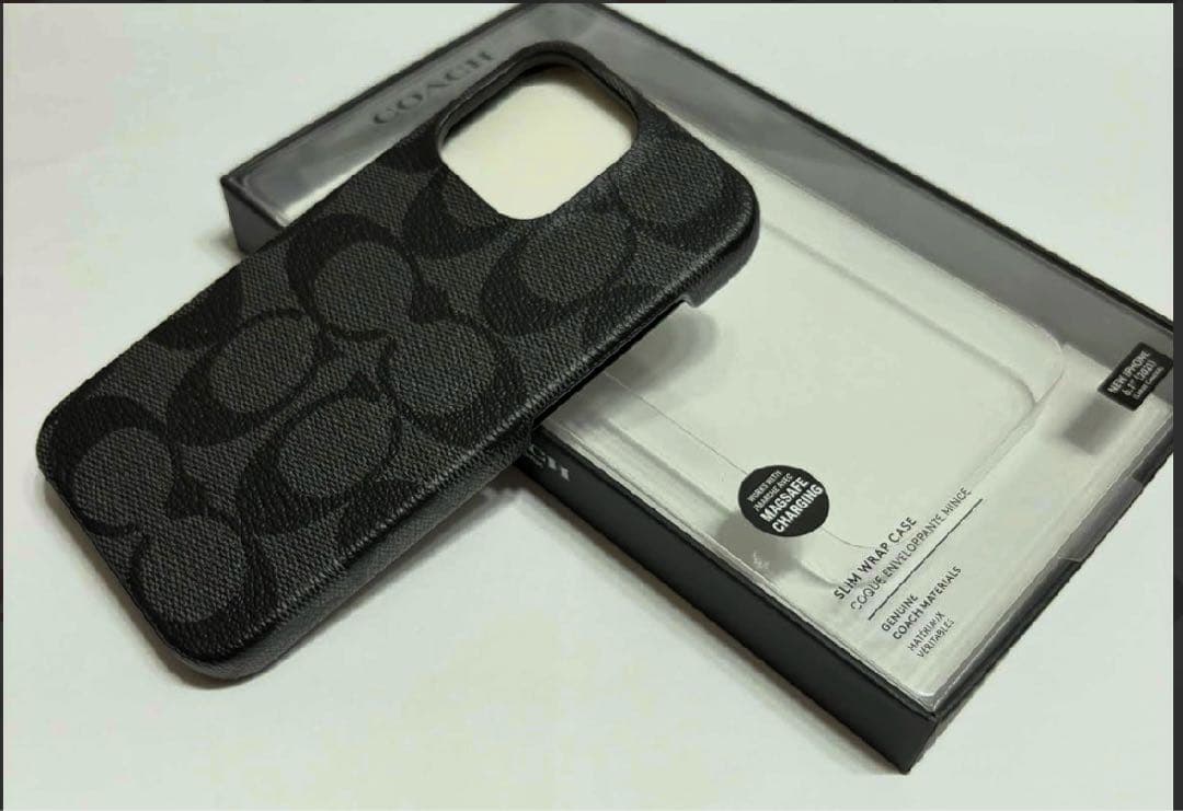 COACH iPhone13 pro ケース C8023 GRAPHITE 1